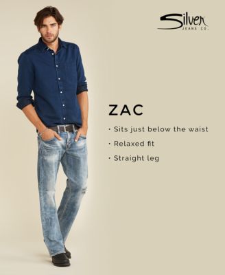 silver jeans zac light wash
