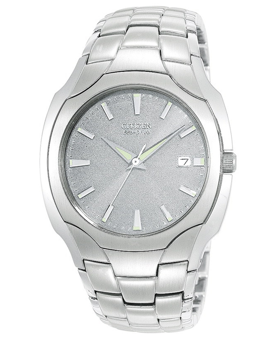 Citizen Watch, Mens Eco Drive Stainless Steel Bracelet 36mm BM6010