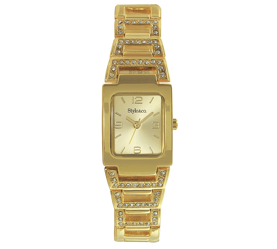 Style&co. Watch, Womens Gold Tone Bracelet SC1236