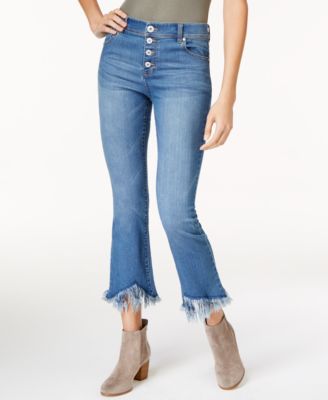 fringe capri jeans