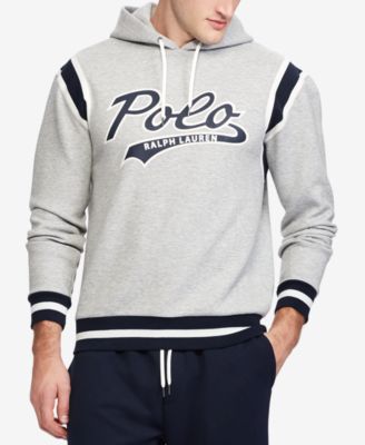 polo double knit graphic hoodie