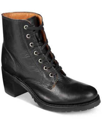 frye sabrina lace up