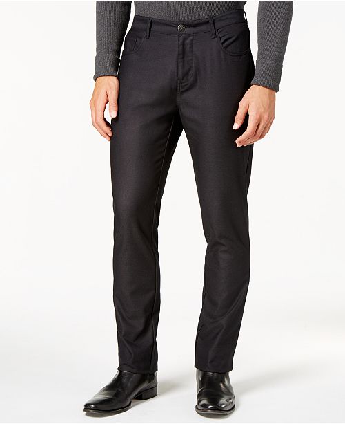 Ryan Seacrest Distinction Men S Slim Fit Black Dress Pants Created For Macy S Reviews Pants Men Macy S