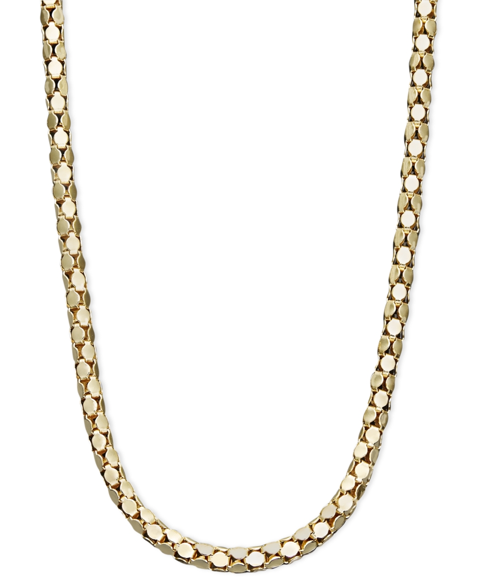 14k Gold Necklace, 20 Diamond Cut Popcorn Chain   Necklaces   Jewelry