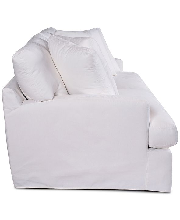 Furniture Brenalee 93" Performance Fabric Slipcover Sofa & Reviews