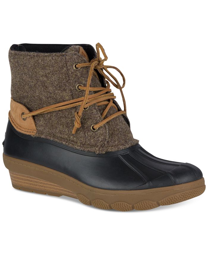 sperry saltwater wedge duck boots