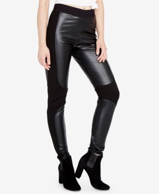 macys faux leather leggings