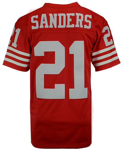 Mitchell Ness Men S Deion Sanders San Francisco 49ers Replica Throwback Jersey Reviews Sports Fan Shop By Lids Men Macy S