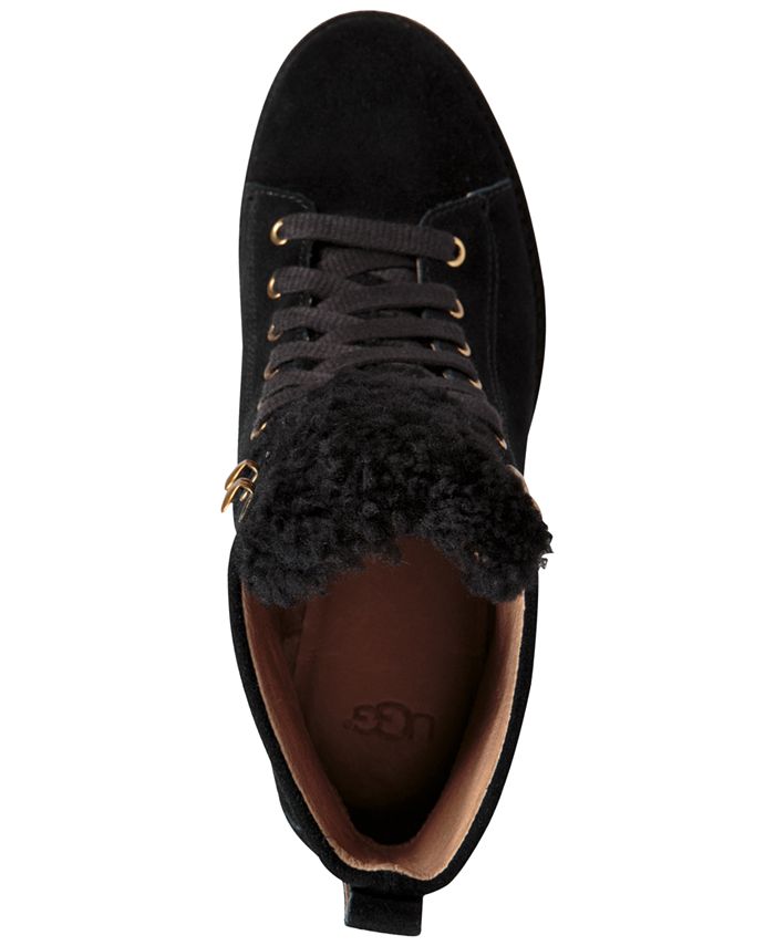 ugg lace up wedge booties