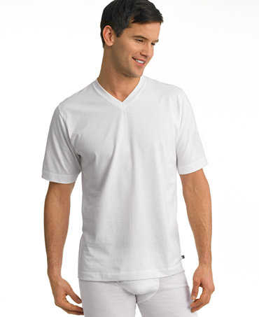 Jockey Men's Staycool Big Man V-Neck T-Shirt 2-Pack - Underwear - Men ...
