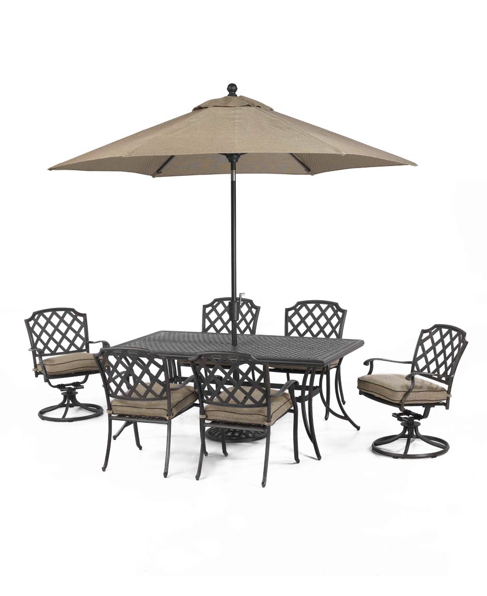 Grove Hill Aluminum Outdoor Swivel Chair   Furniture