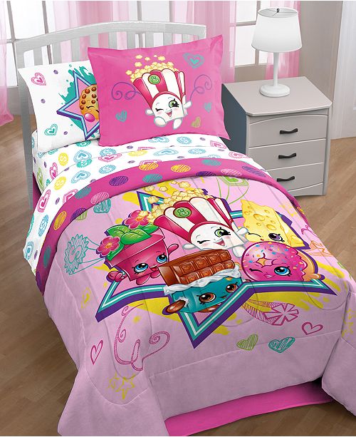 Shopkins Sweet Star 7 Pc Full Comforter Set Reviews Bed In A Bag Bed Bath Macy S