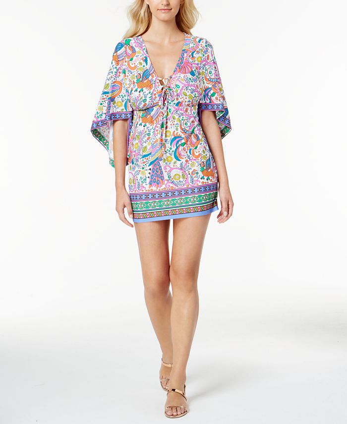 Trina Turk Jungle Beach PaiselyPrint Tunic CoverUp & Reviews
