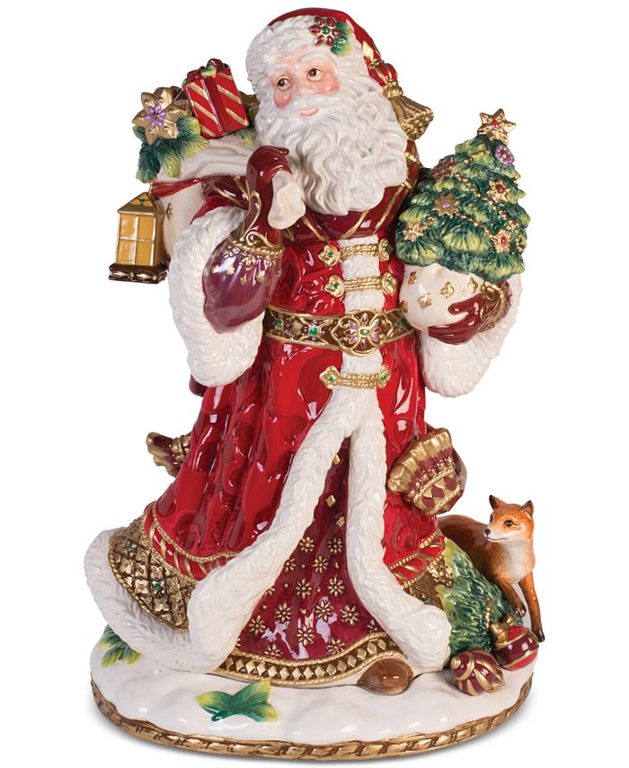 fitz and floyd santa on horse figurine