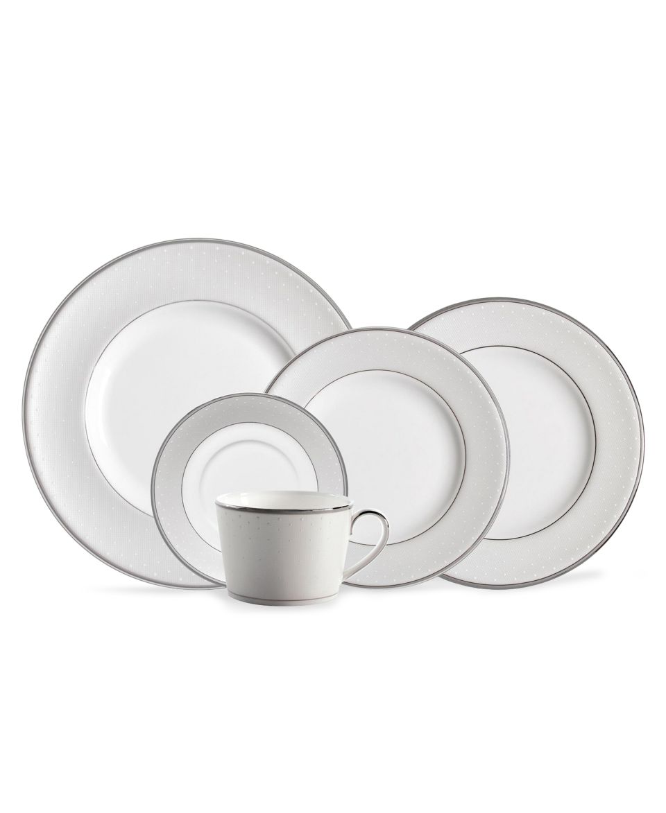 Monique Lhuillier Waterford Dinnerware, Etoile Platinum Collection