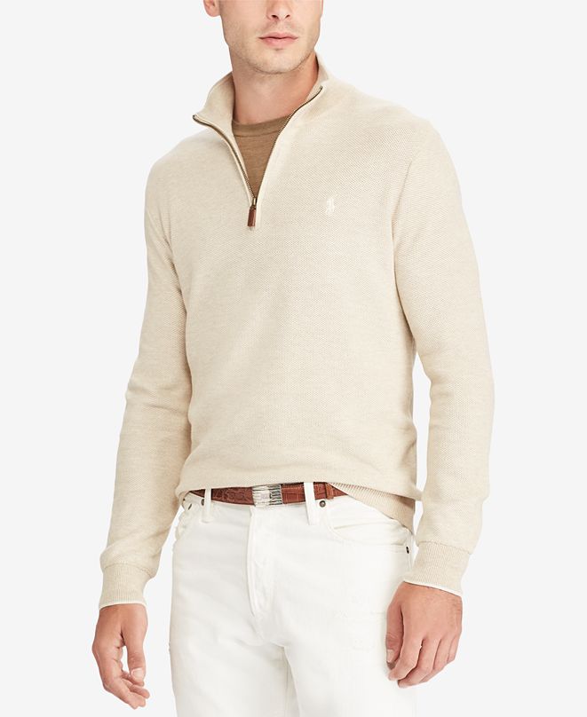 Polo Ralph Lauren Men's Half-Zip Sweater & Reviews - Sweaters - Men ...
