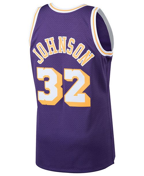 Mitchell Ness Men S Magic Johnson Los Angeles Lakers Hardwood Classic Swingman Jersey Reviews Sports Fan Shop By Lids Men Macy S
