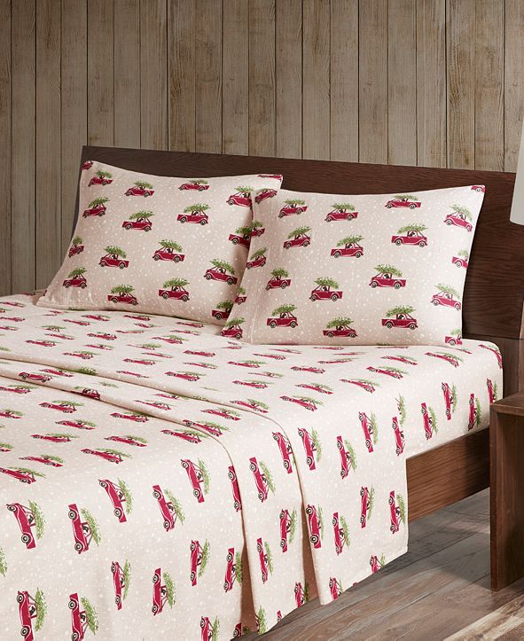 Woolrich Cotton Flannel 4-Piece Full Sheet Set & Reviews - Sheets & Pillowcases - Bed & Bath ...