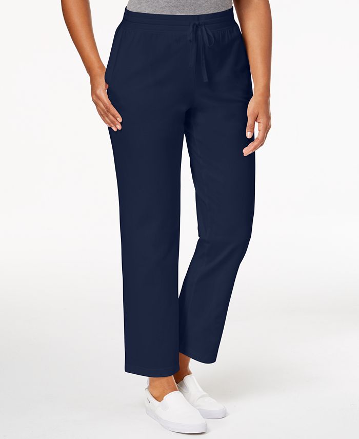 karen scott drawstring active pants