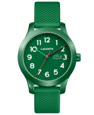 lacoste green silicone watch