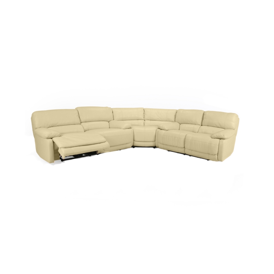   Leather Sectional Sofa, Power Motion 3 Piece (Sofa, Wedge and Loveseat