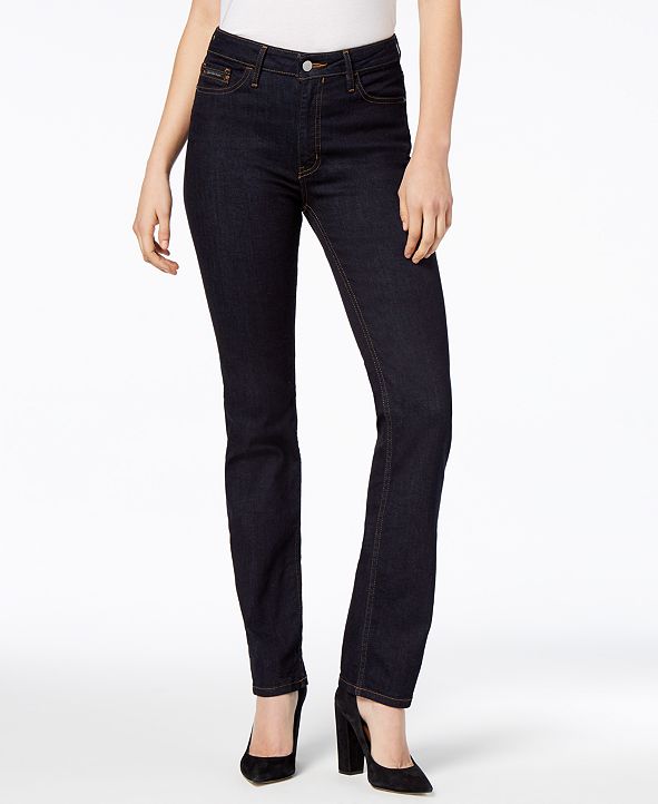 Calvin Klein Jeans High-Rise Straight-Leg Jeans & Reviews - Jeans ...