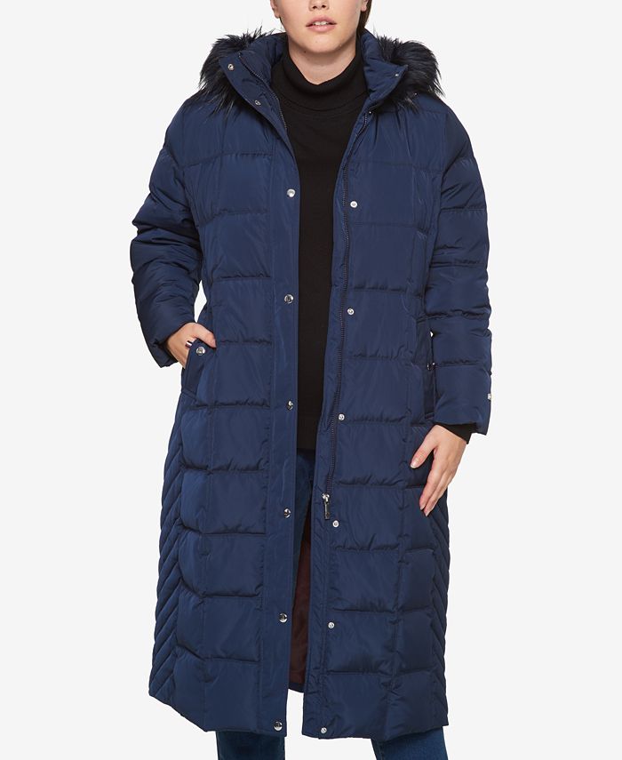 down maxi puffer coat