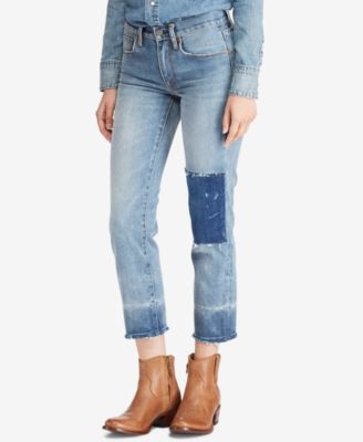 ralph lauren waverly straight crop jeans