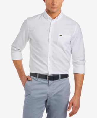 lacoste men's button down shirt