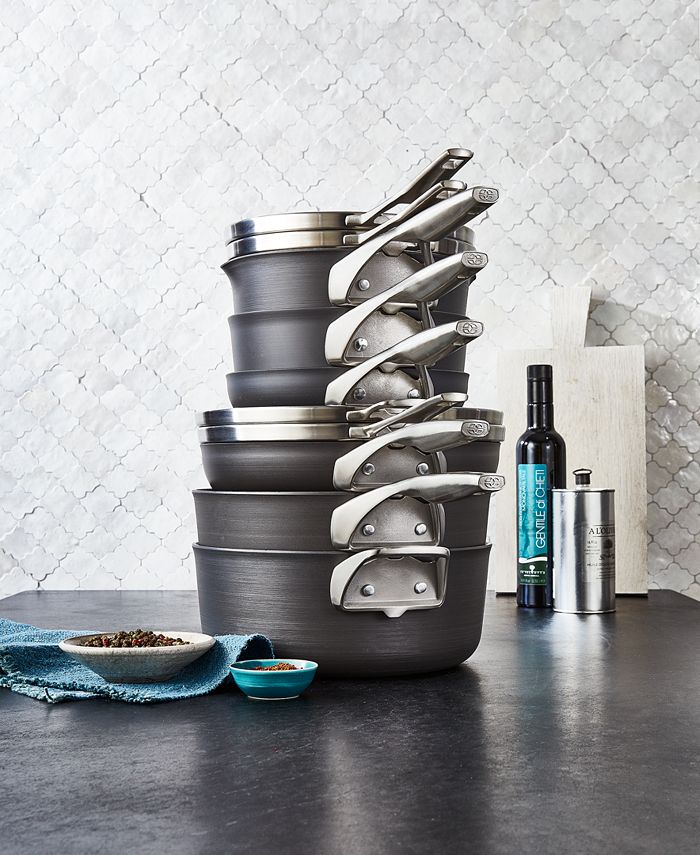 Calphalon Premier 10Pc. SpaceSaving Hard Anodized NonStick Cookware