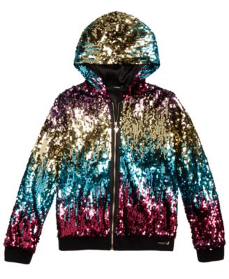 girls sequin hoodie
