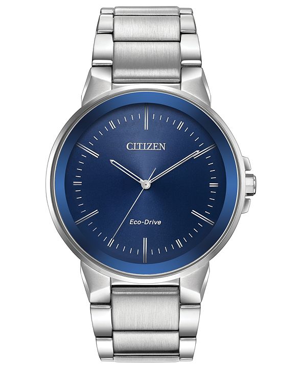 citizen eco drive stainless steel men's watch
