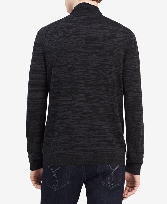 Calvin Klein Men's Merino ZipUp Sweater, Created for Macy's & Reviews