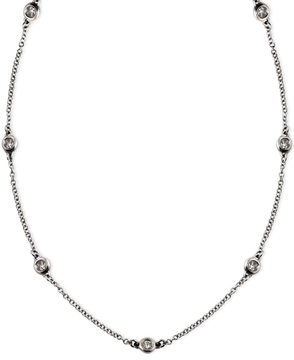 Trio by Effy Collection Diamond Necklace, 14k White Gold Diamond Seven