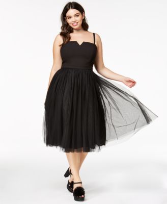 plus tulle dress