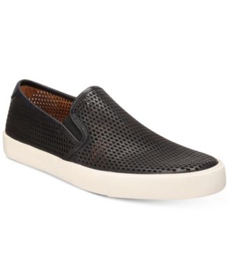 perforated slip on sneakers