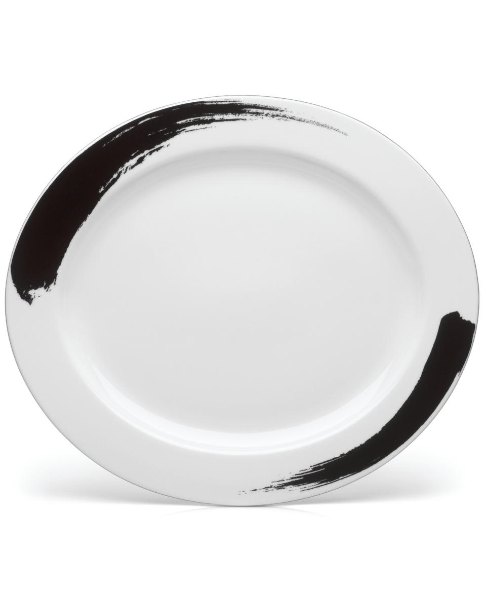 Mikasa Dinnerware, Brushstroke Oval Platter   Casual Dinnerware