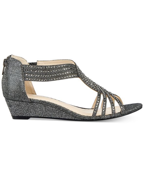 Charter Club Ginifur Wedge Sandals, Created for Macy's & Reviews ...