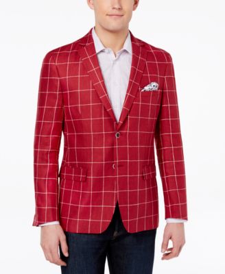 mens red sport coat blazer