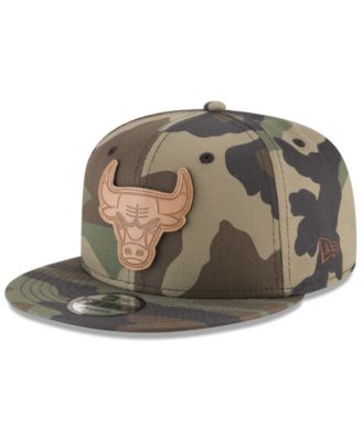 camo bulls hat