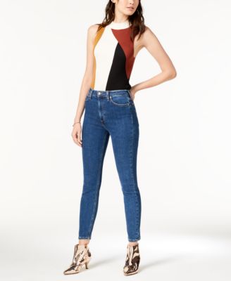 bella high rise skinny ankle jeans