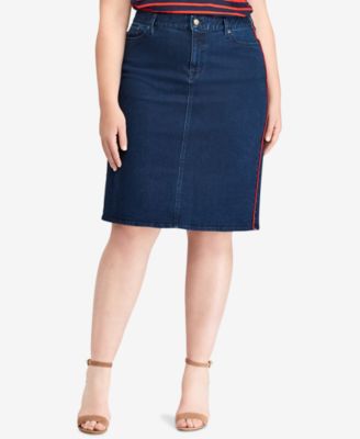 ralph lauren denim skirt macy's