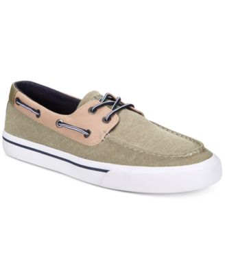 tommy hilfiger canvas boat shoes
