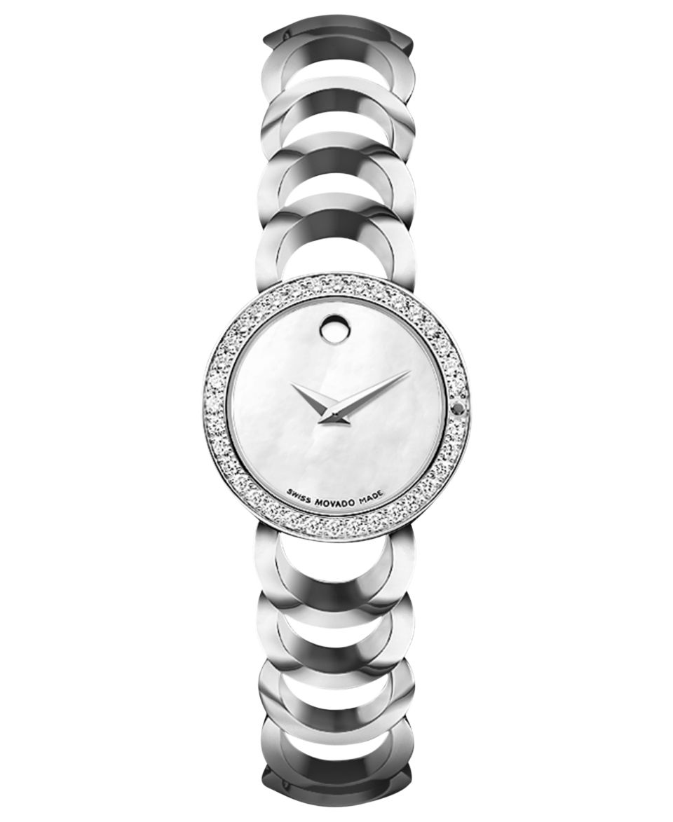 Movado Watch, Womens Swiss Rondiro Stainless Steel Bracelet 22mm