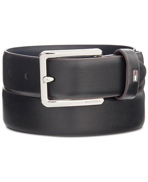 Tommy Hilfiger Men S Flex Feather Edge Dress Belt Reviews All Accessories Men Macy S
