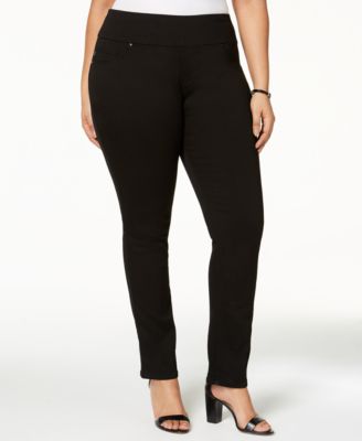 macy's black skinny jeans