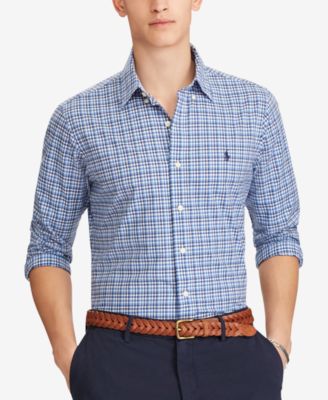 mens slim fit check shirt