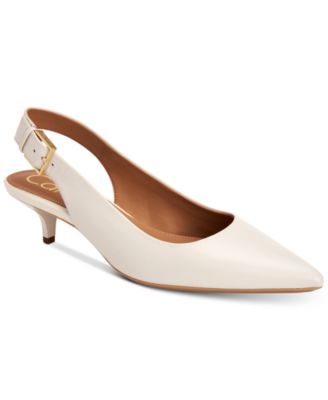 calvin klein low heel pumps