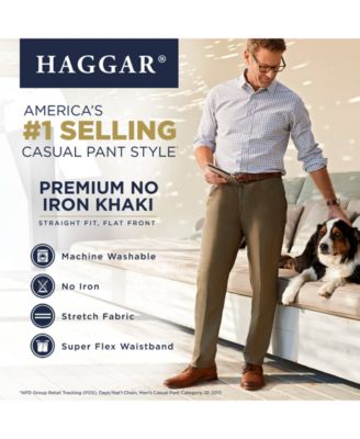 haggar straight fit khaki