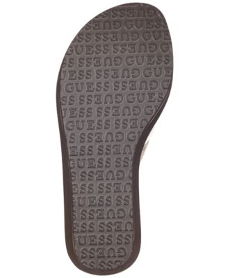 guess sarraly eva logo wedge sandals